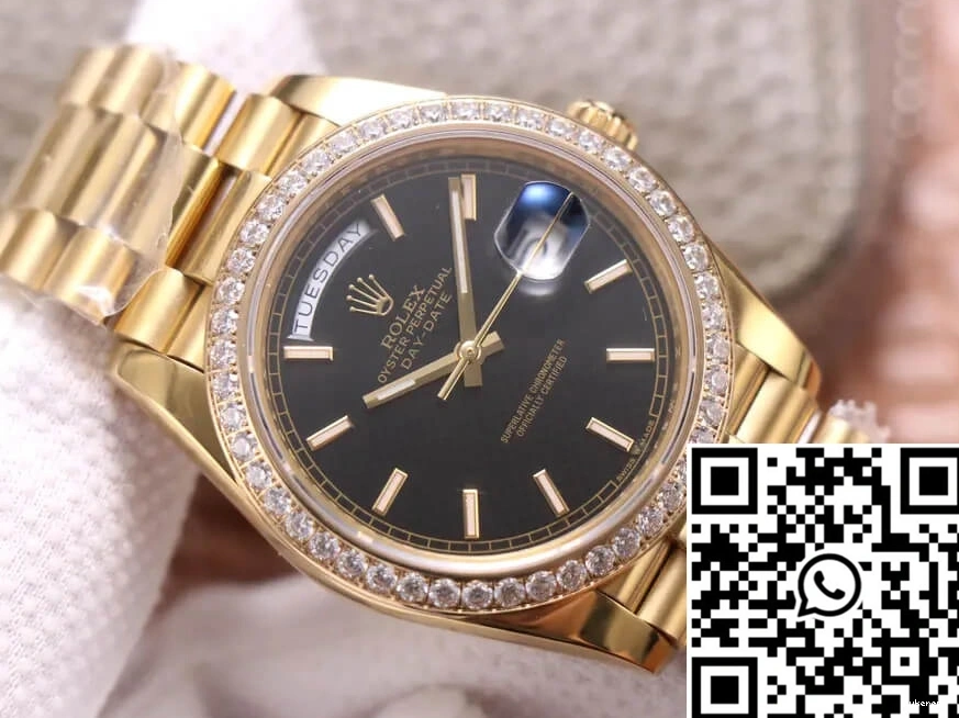 Rolex Factory Day Date EW Yellow Gold Diamond 40MM 0124